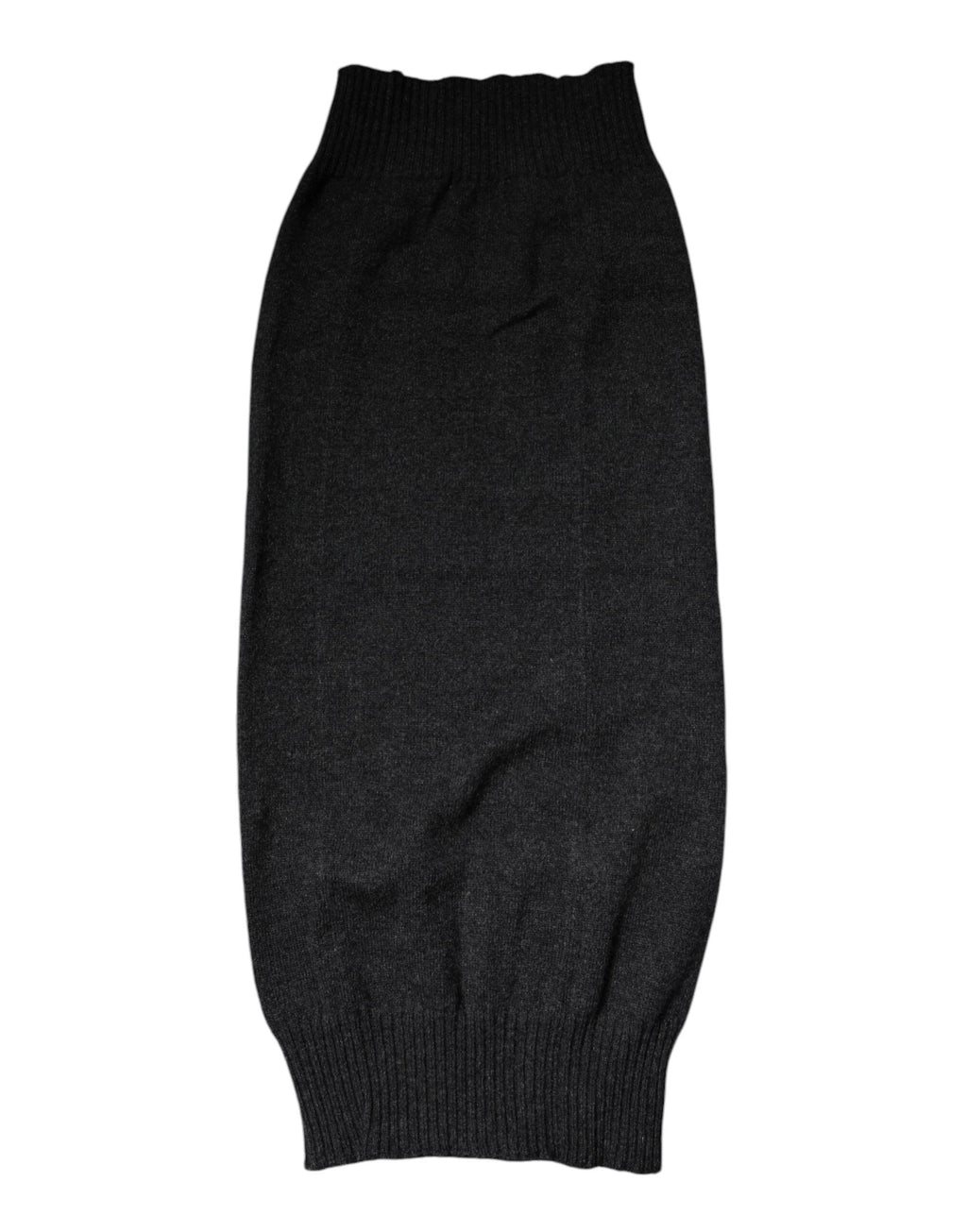 Dolce & Gabbana Black Cashmere Knitted Neck Warmer Foulard Scarf by Dolce & Gabbana