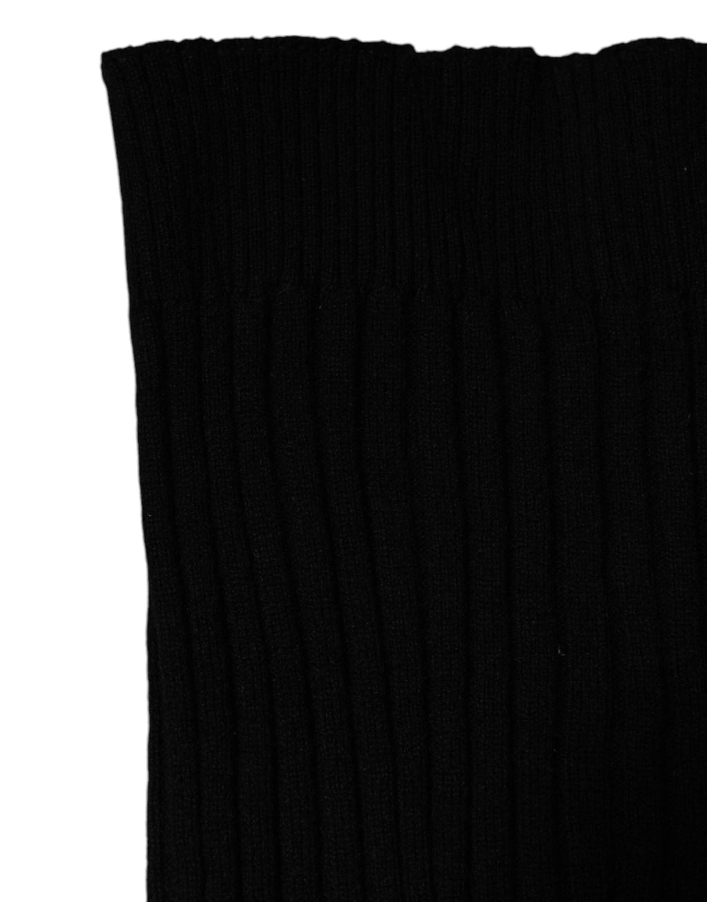Dolce & Gabbana Black Cashmere Knitted Neck Warmer Foulard Scarf by Dolce & Gabbana