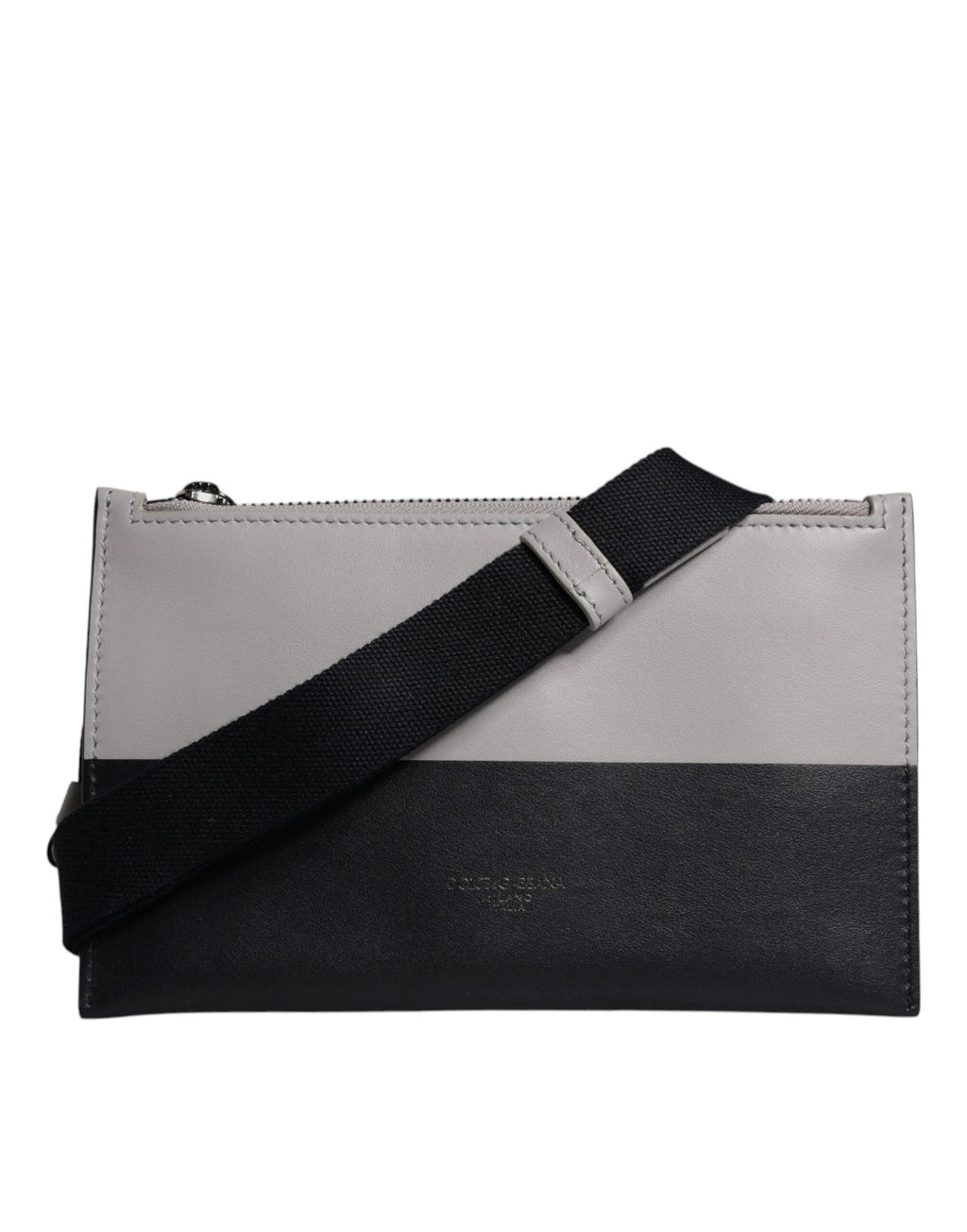Women’s Black & White Crossbody Bag – Dolce & Gabbana Luxury Calfskin Designer Bag