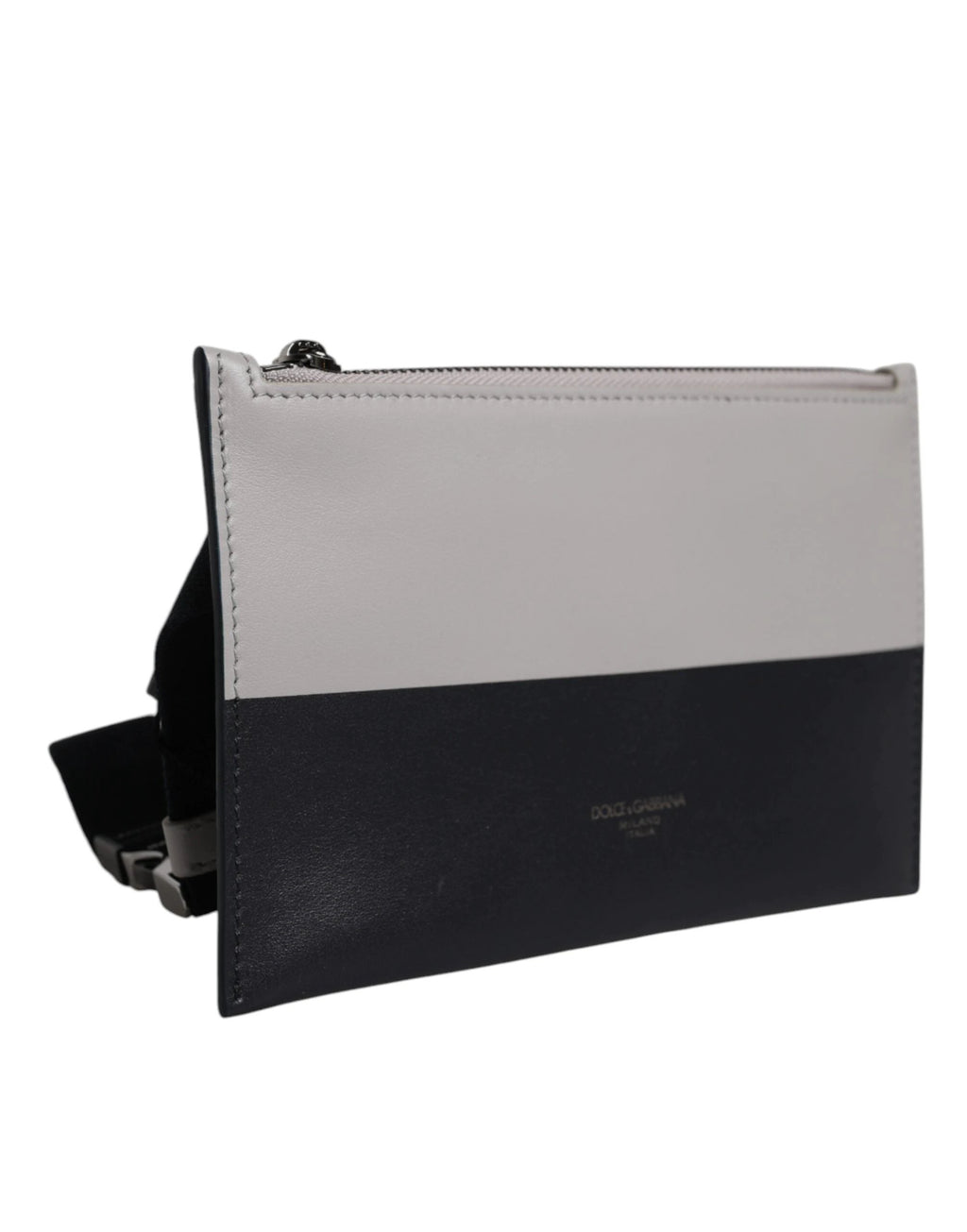 Women’s Black & White Crossbody Bag – Dolce & Gabbana Luxury Calfskin Designer Bag