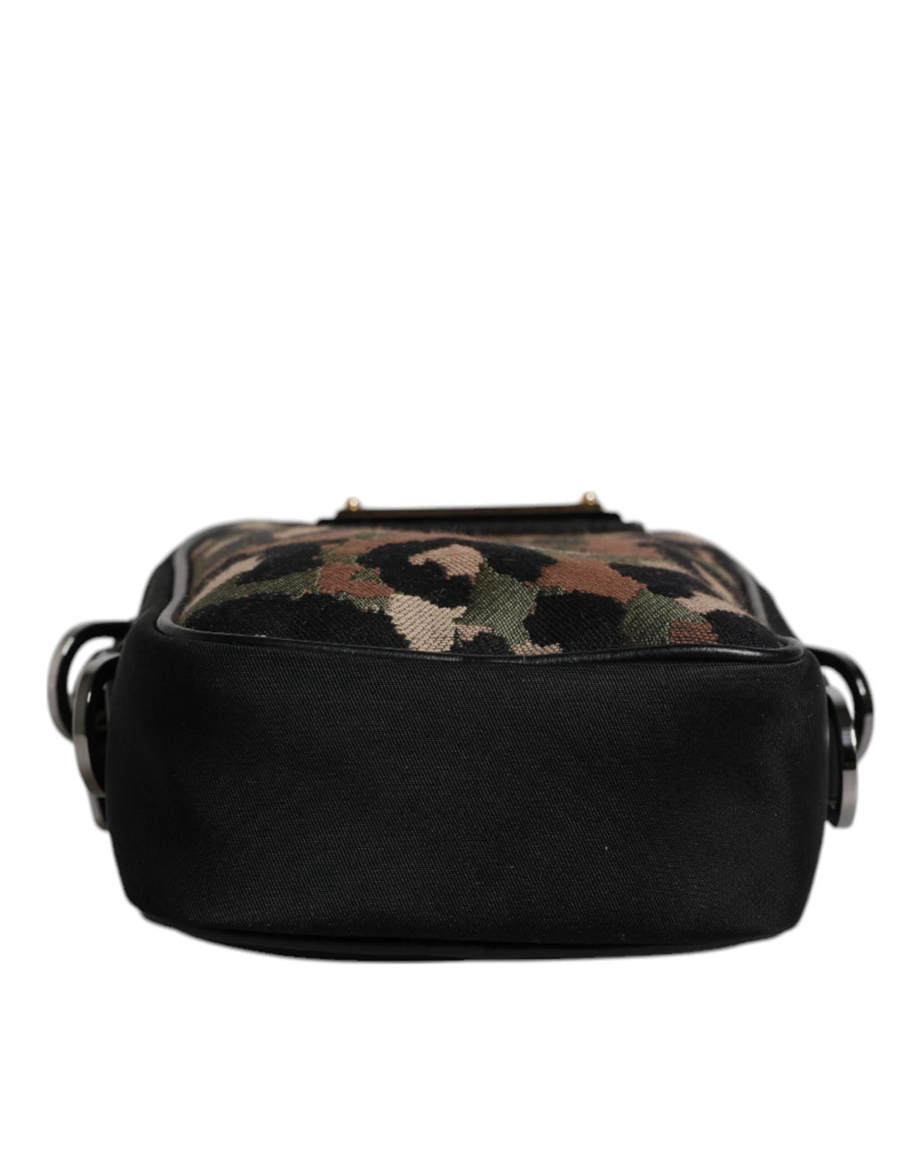 Dolce & Gabbana Multicolor Leopard Jacquard Logo Plaque Neck Strap Bag by Dolce & Gabbana