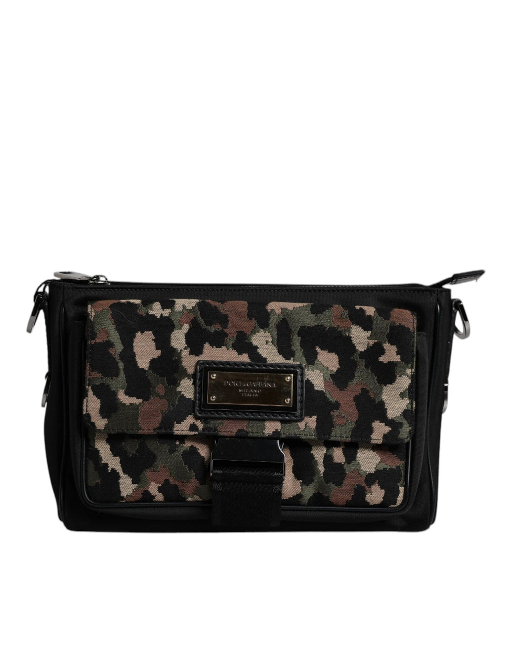 Dolce & Gabbana Multicolor Leopard Jacquard Crossbody Bag by Dolce & Gabbana