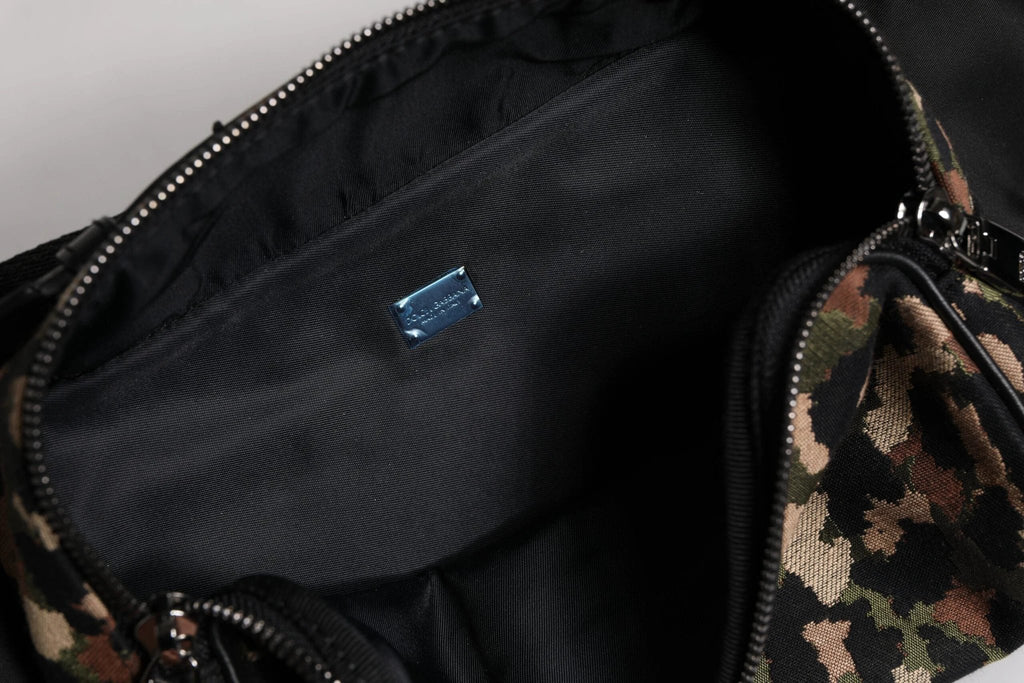 Dolce & Gabbana Multicolor Leopard DG Logo Belt Waist Fanny Pack Bag by Dolce & Gabbana