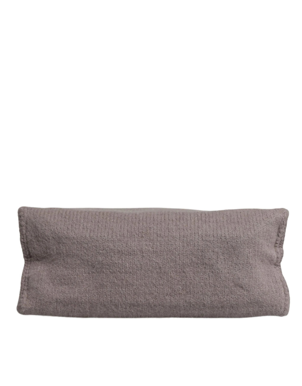Dolce & Gabbana Grey Alpaca Wool Logo Plaque Tote Shoulder Bag by Dolce & Gabbana