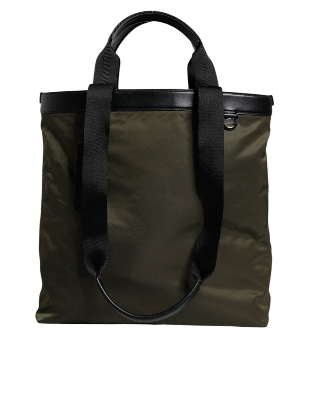 Dolce & Gabbana Military Green Nylon Shoulder Strap Tote Bag by Dolce & Gabbana