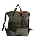 Dolce & Gabbana Military Green Patchwork Rucksack Backpack Bag by Dolce & Gabbana