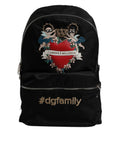 Dolce & Gabbana Black Nylon #DGFAMILY Embellished Backpack VULCANO Bag by Dolce & Gabbana