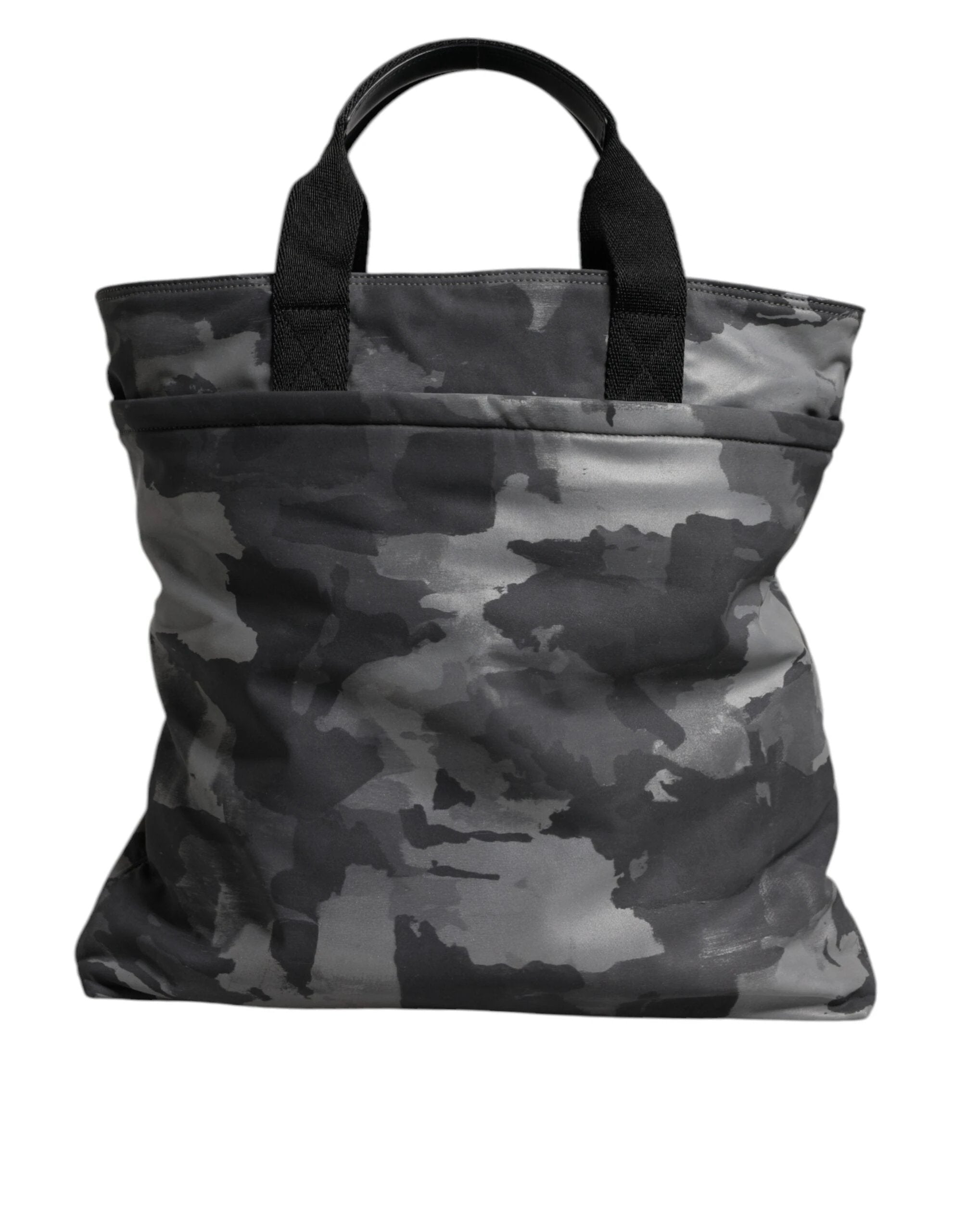 Dolce & Gabbana Black Camouflage Shoulder Strap Logo Plaque Bag by Dolce & Gabbana