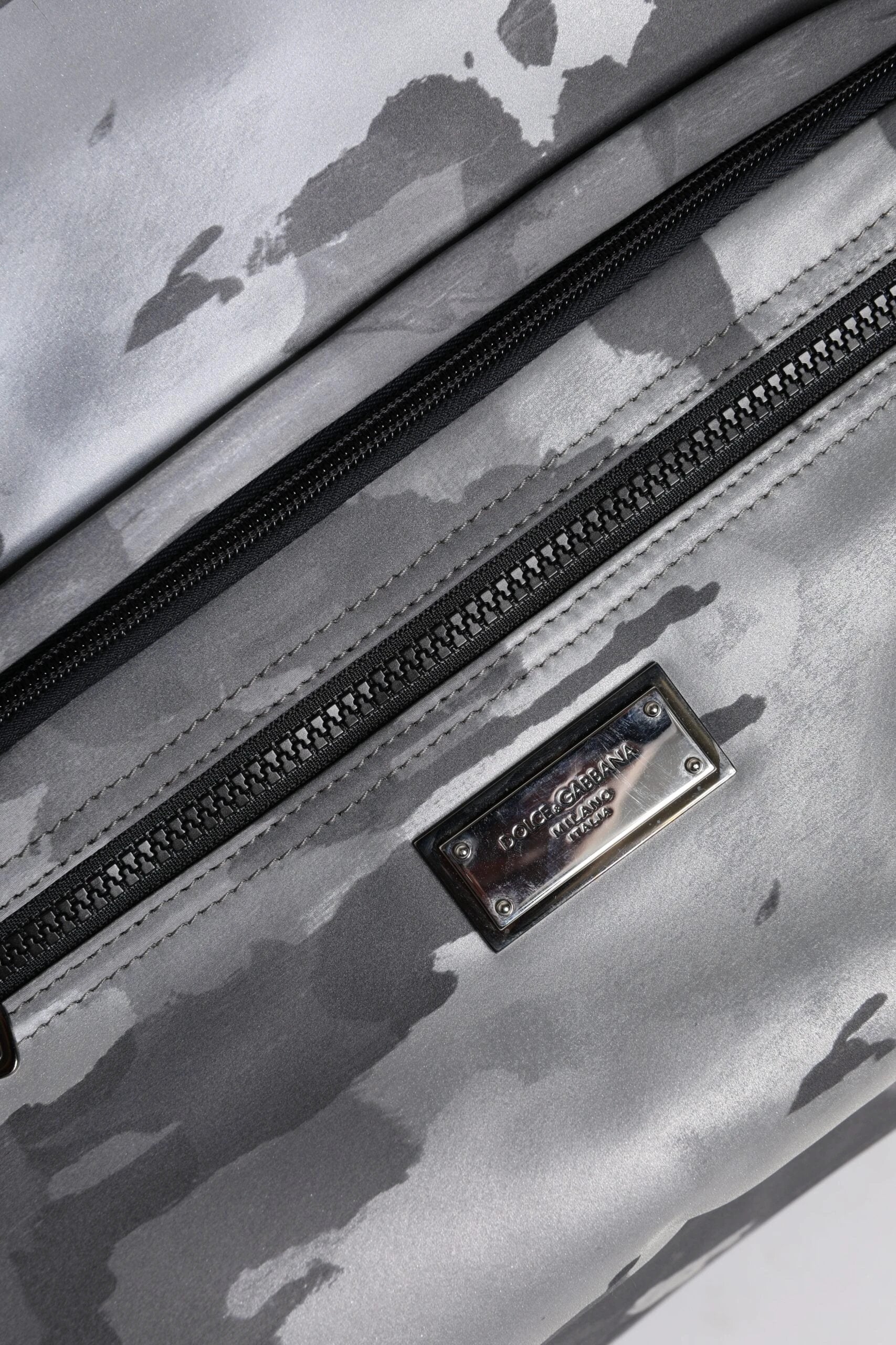 Dolce & Gabbana Black Camouflage Shoulder Strap Logo Plaque Bag by Dolce & Gabbana