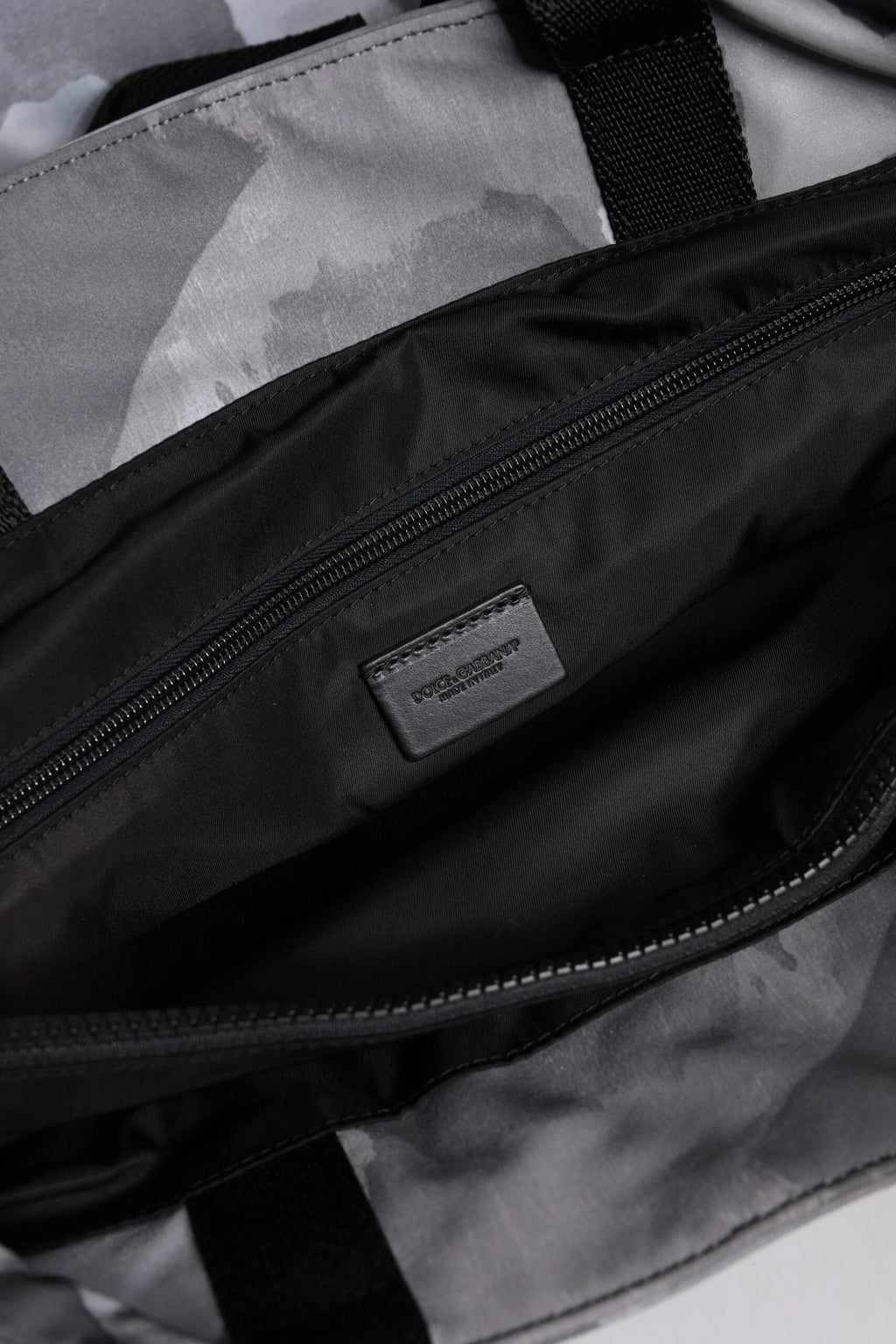 Dolce & Gabbana Black Camouflage Shoulder Strap Logo Plaque Bag by Dolce & Gabbana