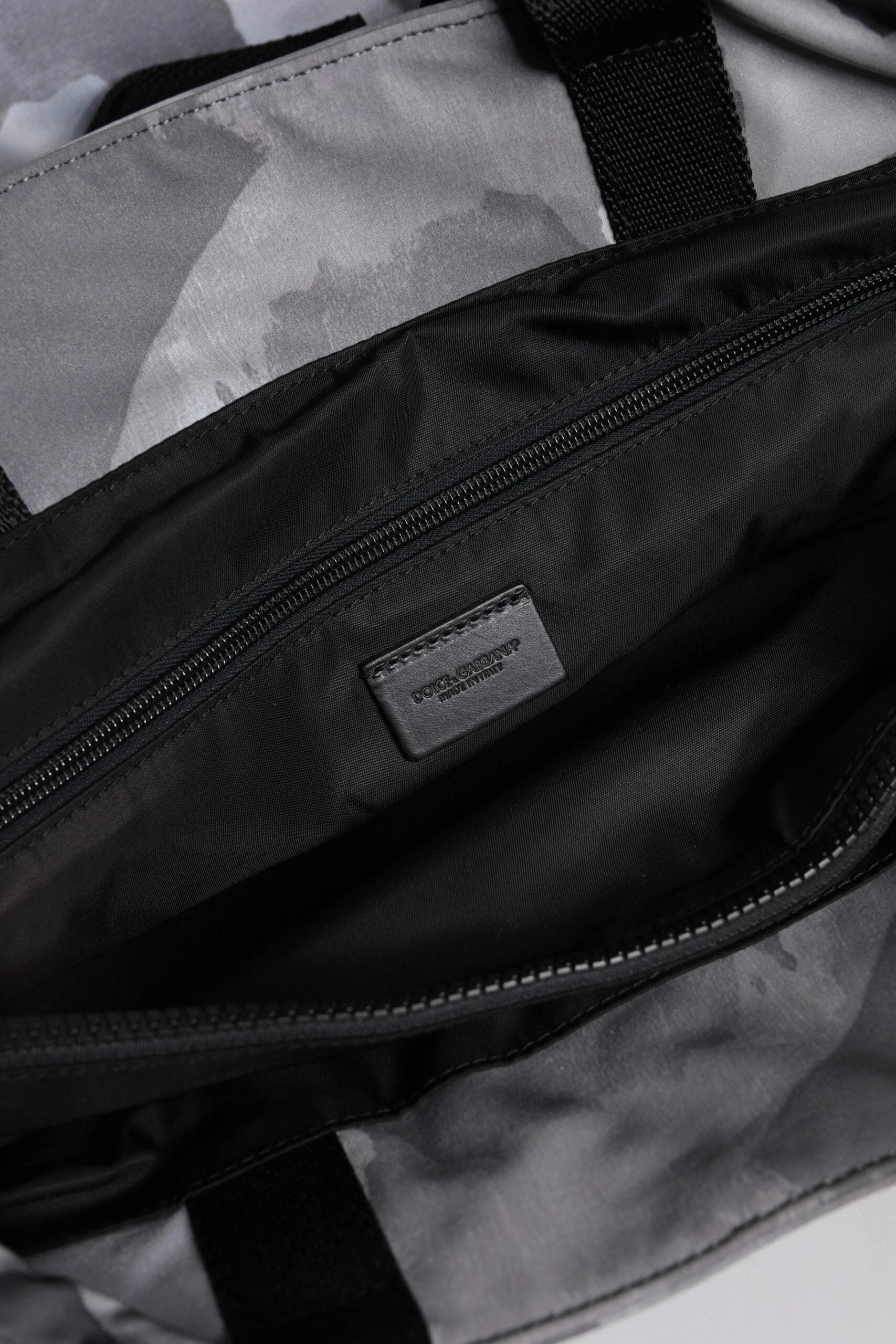 Dolce & Gabbana Black Camouflage Shoulder Strap Logo Plaque Bag by Dolce & Gabbana