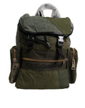 Dolce & Gabbana Military Green Patchwork Travel Backpack Bag by Dolce & Gabbana