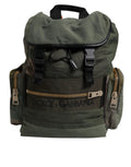 Dolce & Gabbana Military Green Patchwork Travel Backpack Bag by Dolce & Gabbana