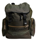 Dolce & Gabbana Military Green Patchwork School Backpack Bag by Dolce & Gabbana