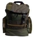 Dolce & Gabbana Military Green Patchwork Travel Backpack Bag by Dolce & Gabbana