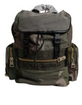 Dolce & Gabbana Military Green Patchwork School Backpack Bag by Dolce & Gabbana