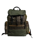 Dolce & Gabbana Military Green Patchwork Travel Backpack Bag by Dolce & Gabbana