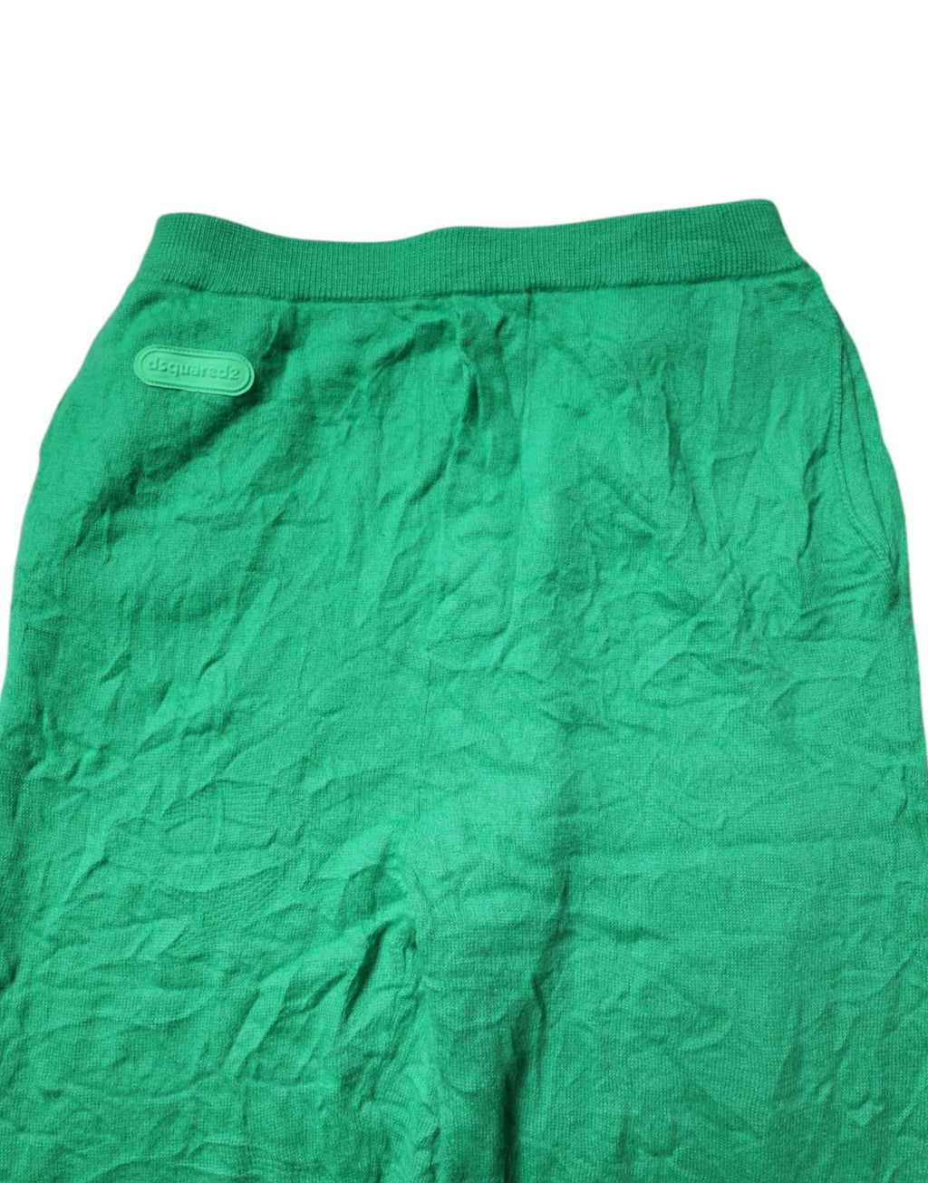 Dsquared² Green Cotton Elastic Waist Men Casual Pants by Dsquared²