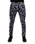 Dolce & Gabbana Black Logo Monogram Cotton Skinny Denim Jeans by Dolce & Gabbana