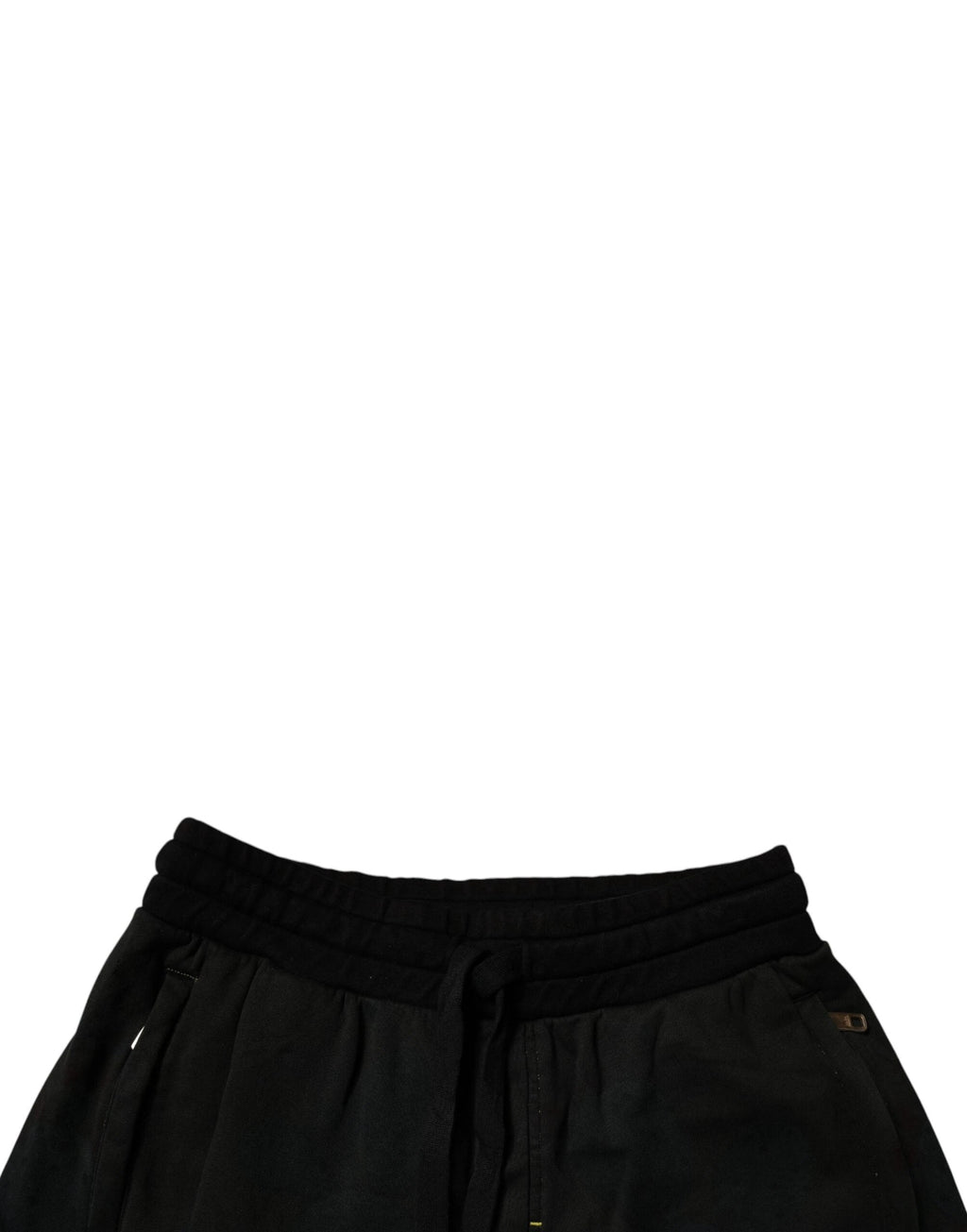 Dolce & Gabbana Black Cotton Sweatshorts Men Bermuda Shorts by Dolce & Gabbana