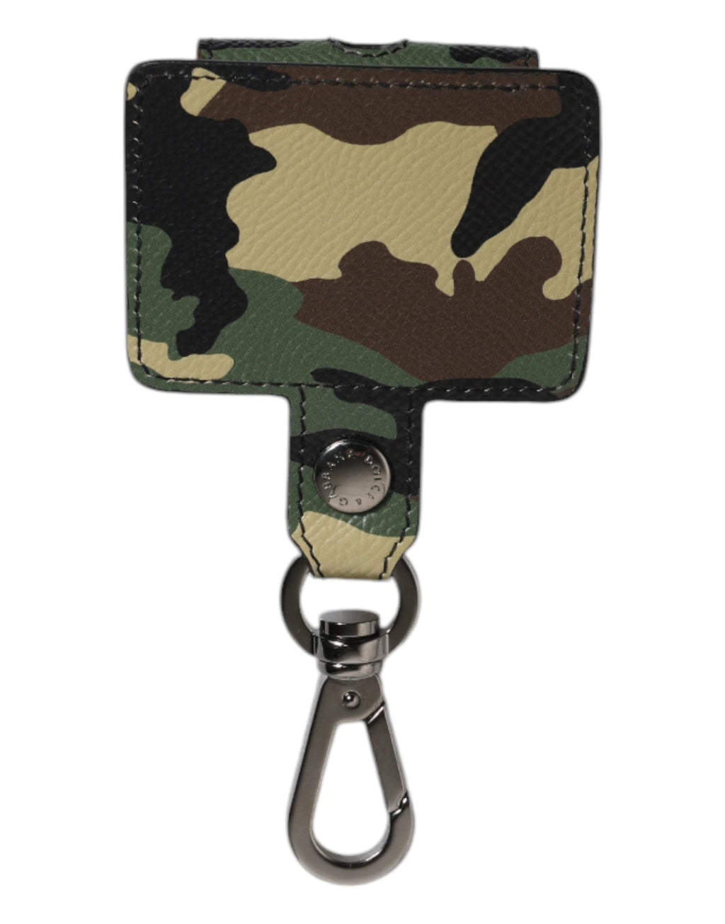 Dolce & Gabbana Multicolor Camouflage Leather Airpods Case by Dolce & Gabbana