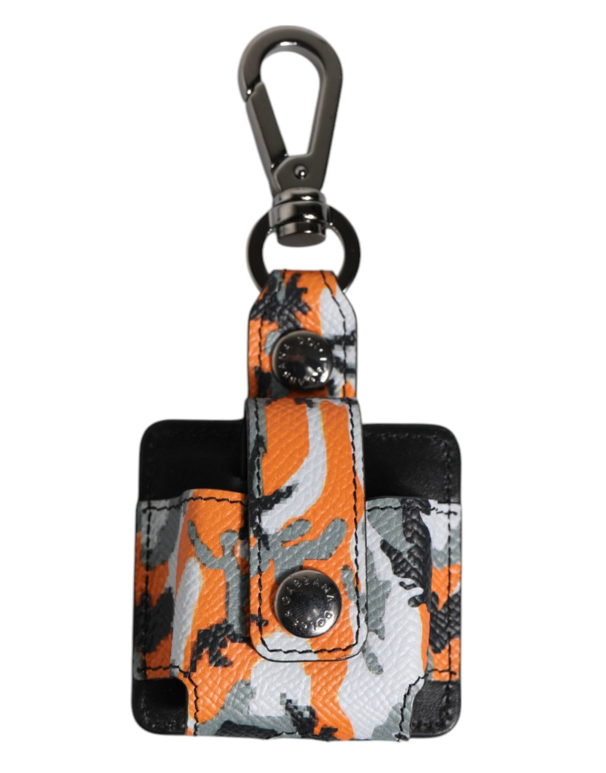 Dolce & Gabbana Multicolor Camouflage Leather Airpods Case by Dolce & Gabbana