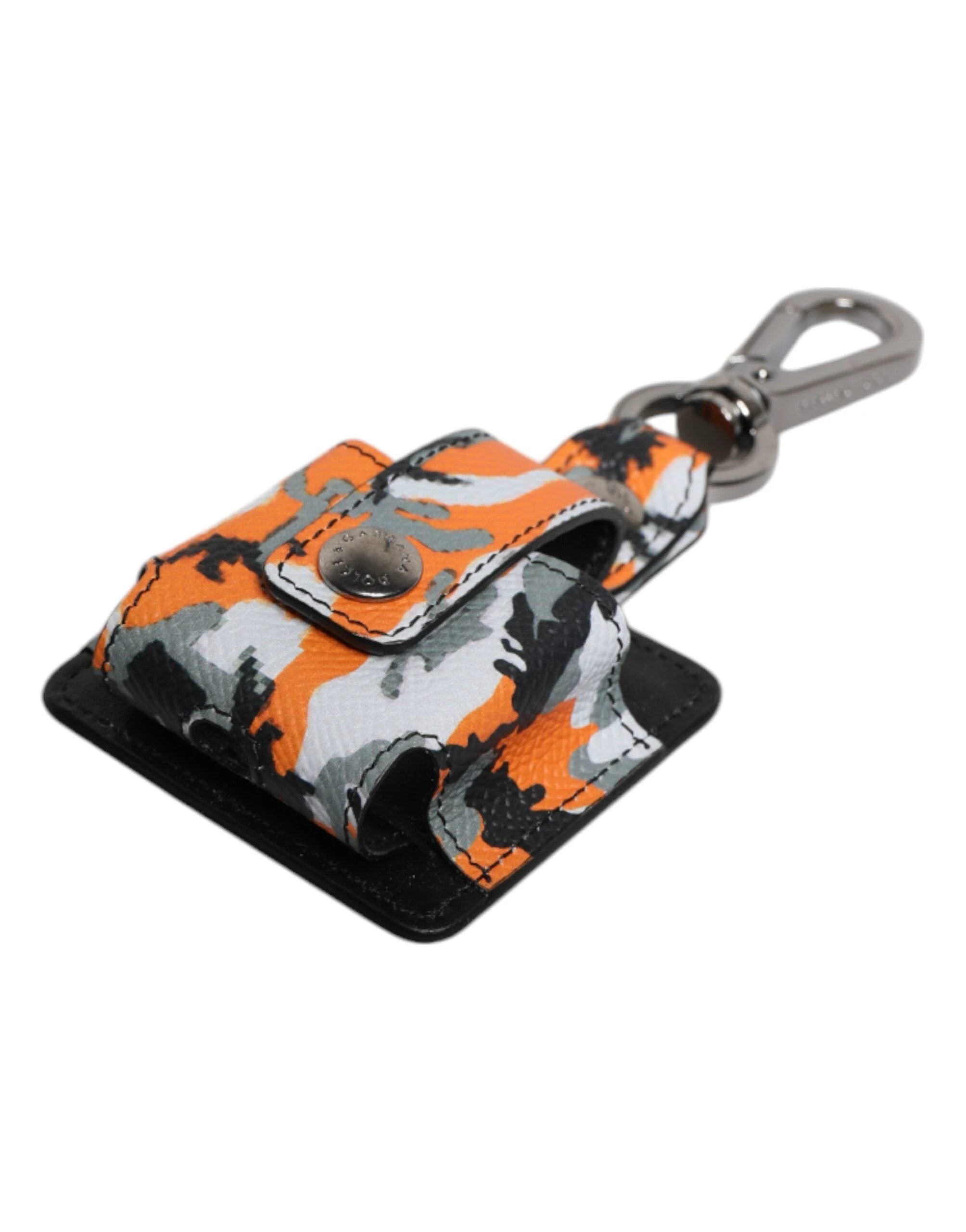 Dolce & Gabbana Multicolor Camouflage Leather Airpods Case by Dolce & Gabbana