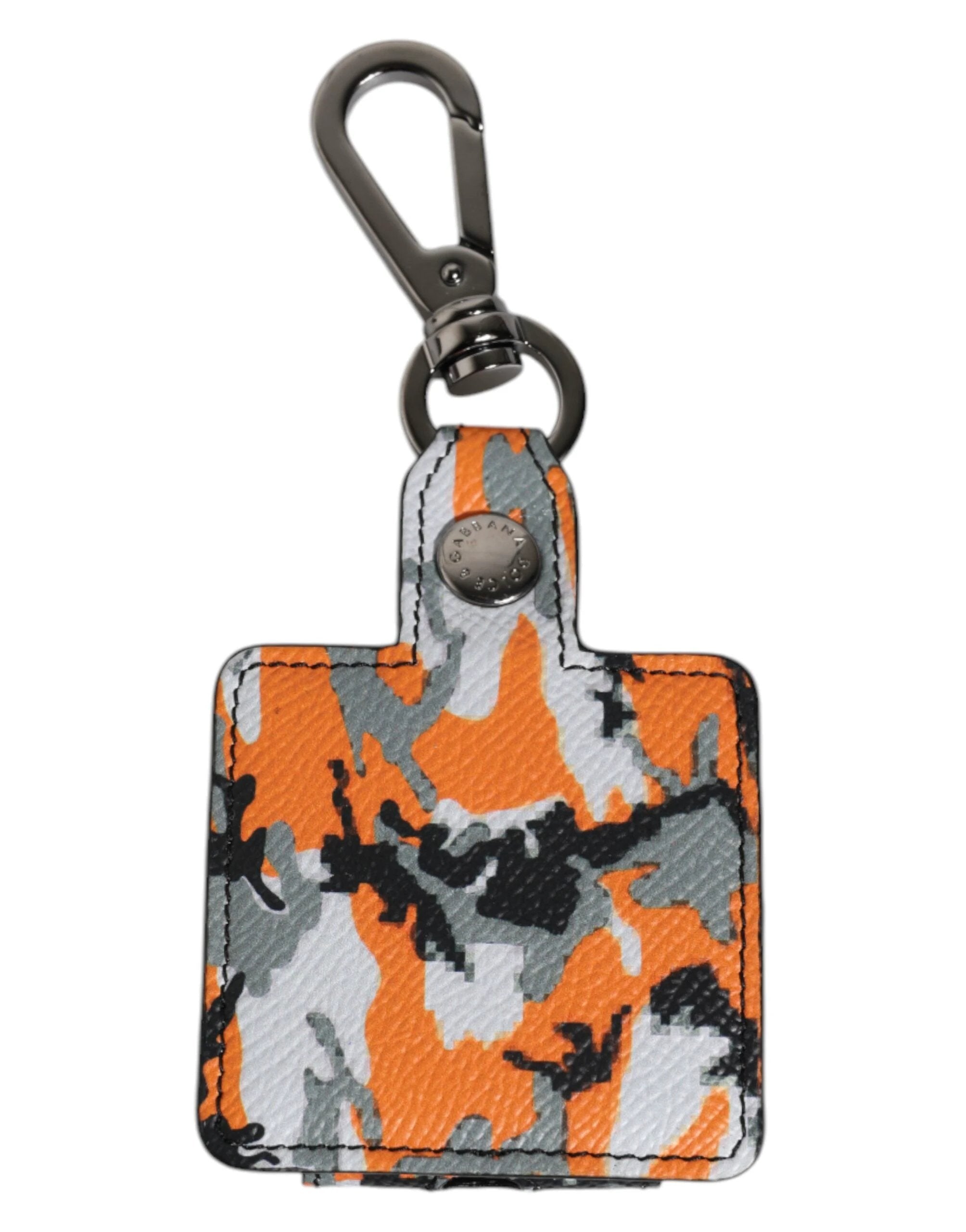 Dolce & Gabbana Multicolor Camouflage Leather Airpods Case by Dolce & Gabbana