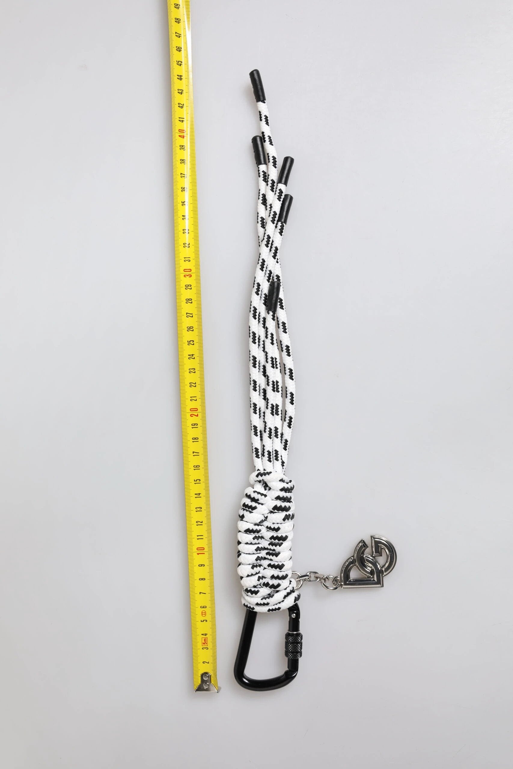 Dolce & Gabbana Multicolor Tape String DG Logo Keychain Polyester Keyring by Dolce & Gabbana