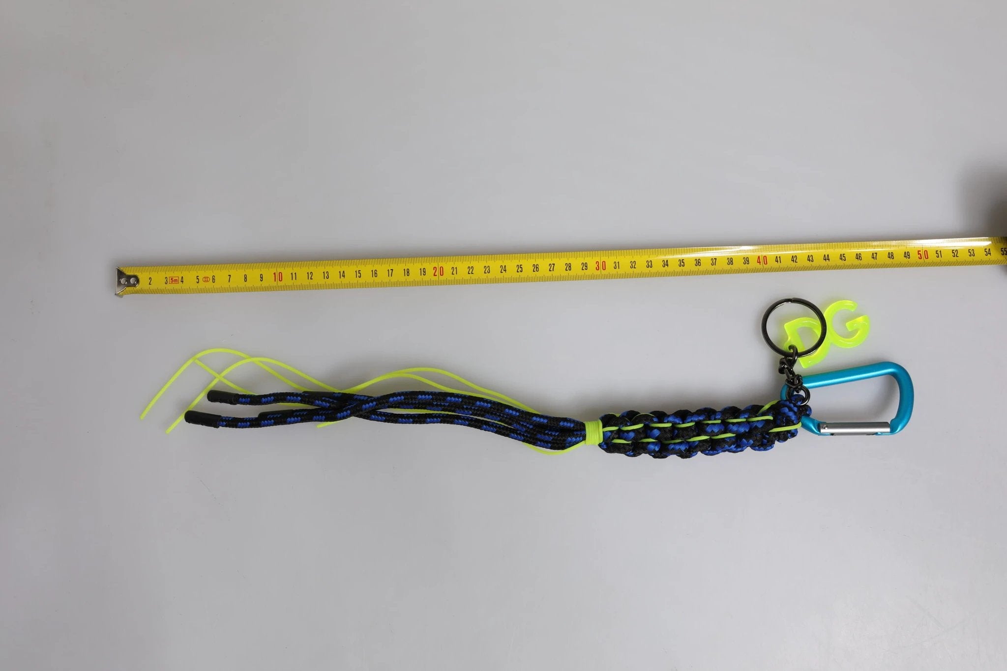 Dolce & Gabbana Multicolor Tape String DG Logo Keychain Polyester Keyring by Dolce & Gabbana