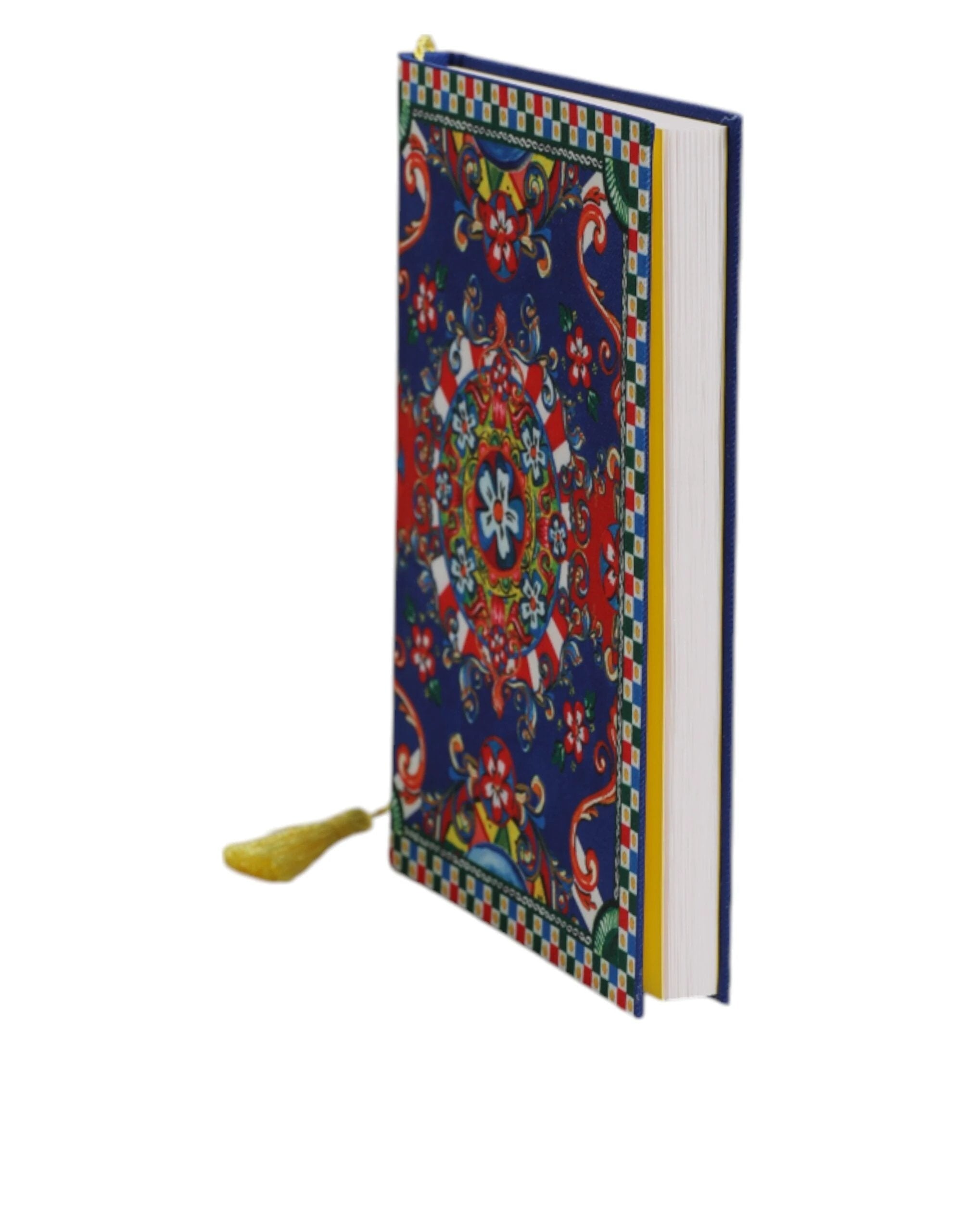 Dolce & Gabbana Multicolor Polyester Carretto Siciliano Print Notebook by Dolce & Gabbana