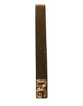 Pince à cravate Dolce &amp; Gabbana en laiton doré avec logo.