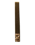 Dolce & Gabbana Gold Tone Brass Logo Branded Tie Clip Bar by Dolce & Gabbana
