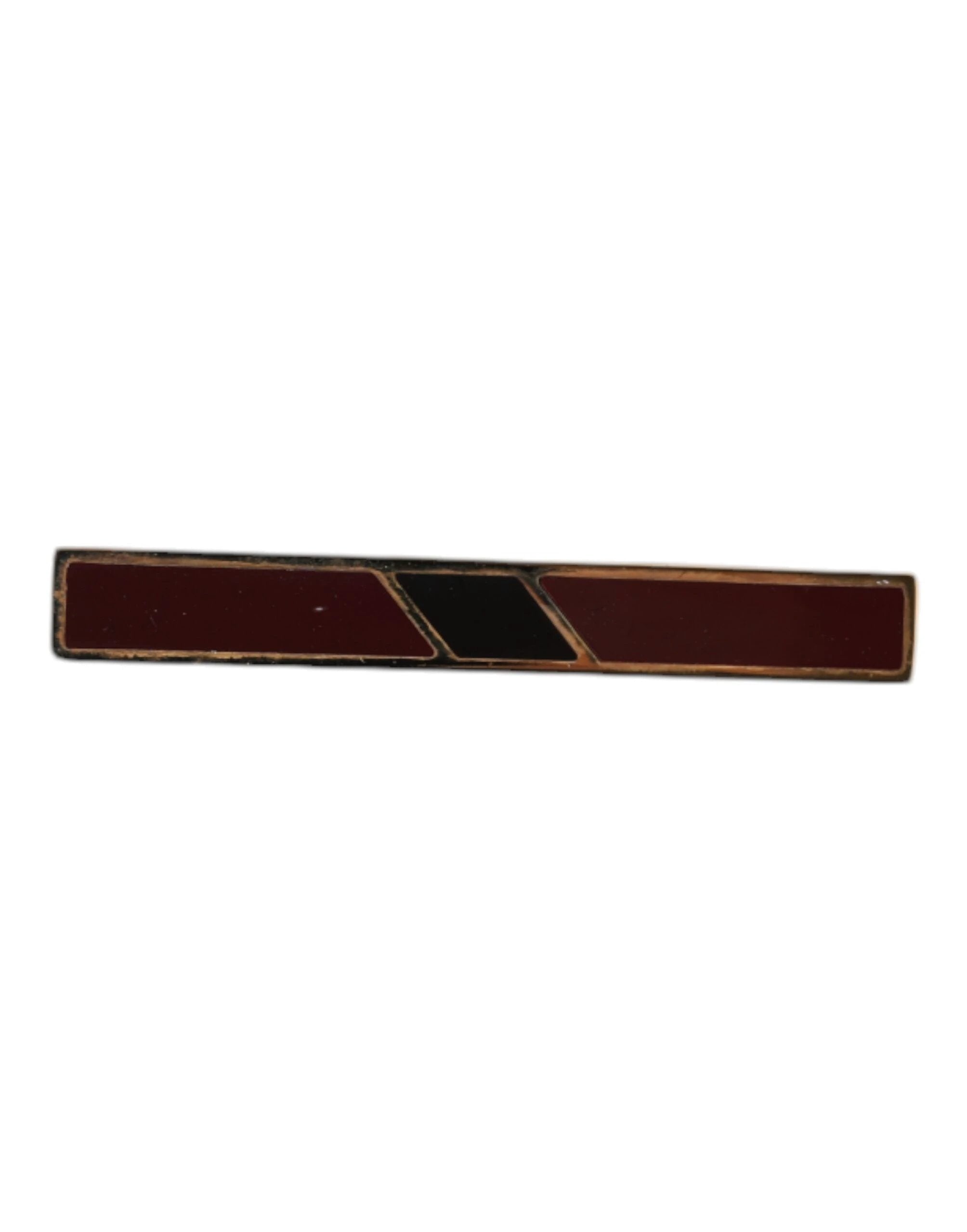 Dolce & Gabbana Multicolor Gold Tone Brass Tie Clip Bar by Dolce & Gabbana