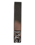 Dolce & Gabbana Silver Tone Brass Logo Branded Tie Clip Bar by Dolce & Gabbana