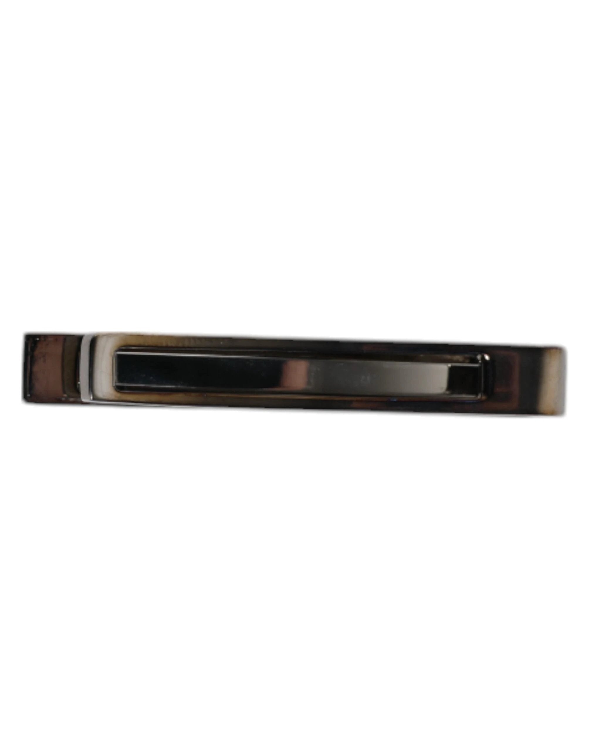 Dolce & Gabbana Black Tone Brass Logo Branded Tie Clip Bar by Dolce & Gabbana