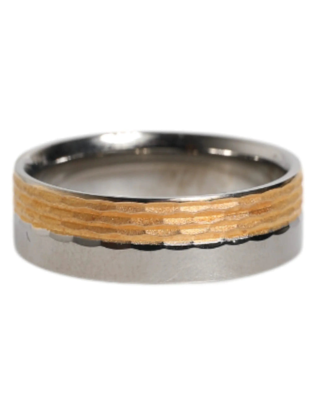 Bague Dolce &amp; Gabbana en laiton véritable, coloris or et argent, avec logo DG.