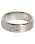 Dolce & Gabbana Silver Tone Brass Clear Crystal DG Logo Ring by Dolce & Gabbana