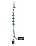 Bracelet à breloques Dolce &amp; Gabbana en laiton argenté orné d'un logo en forme de dés