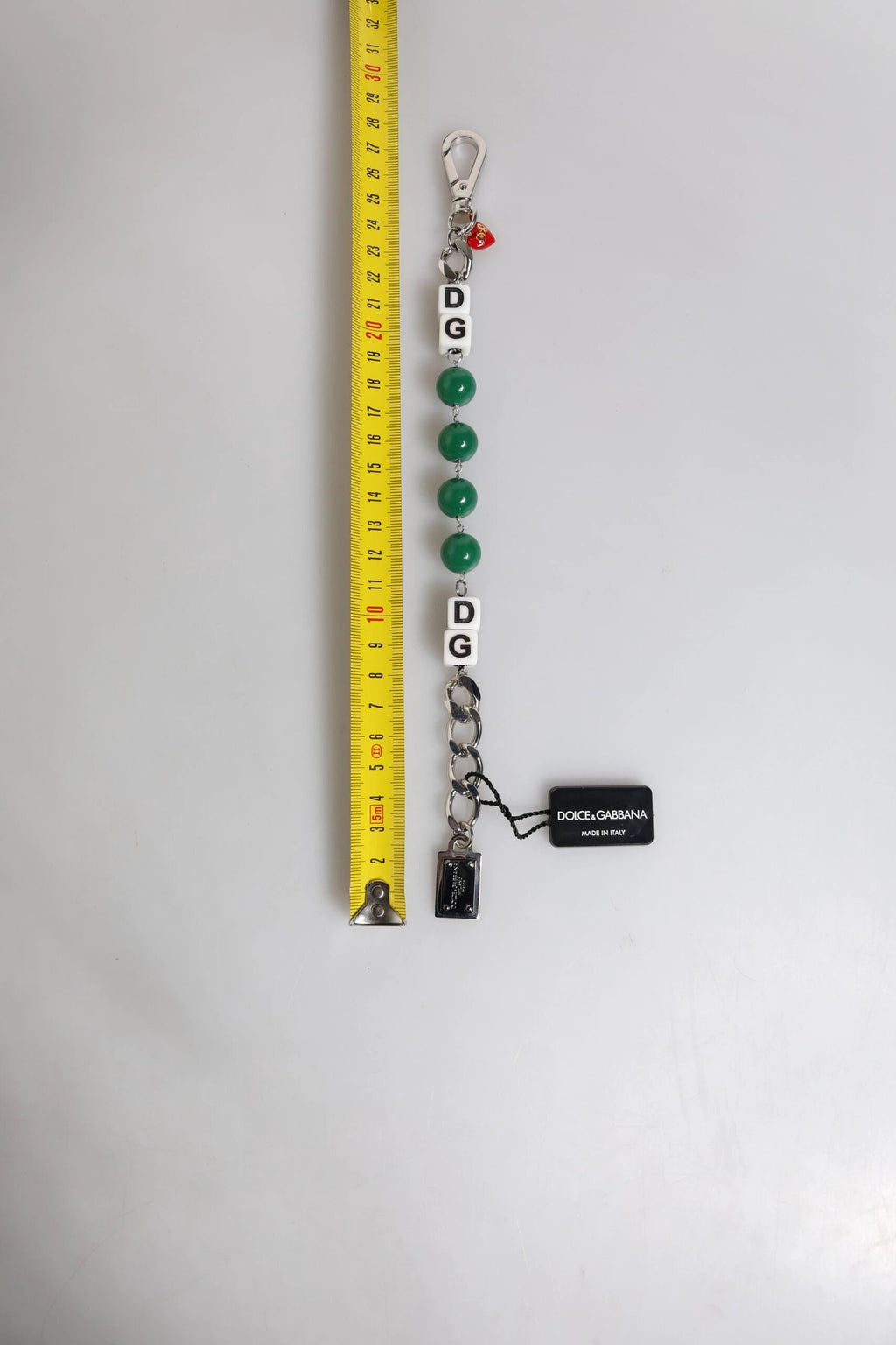 Dolce & Gabbana Silver Tone Brass Bead Dice Logo Embellish Charm Bracelet by Dolce & Gabbana