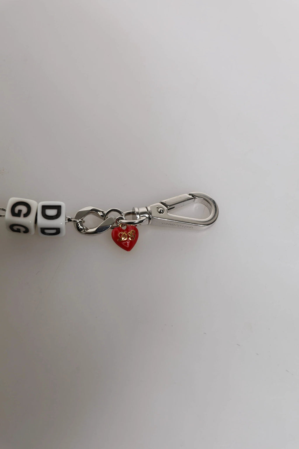 Dolce & Gabbana Silver Tone Brass Bead Dice Logo Embellish Charm Bracelet by Dolce & Gabbana