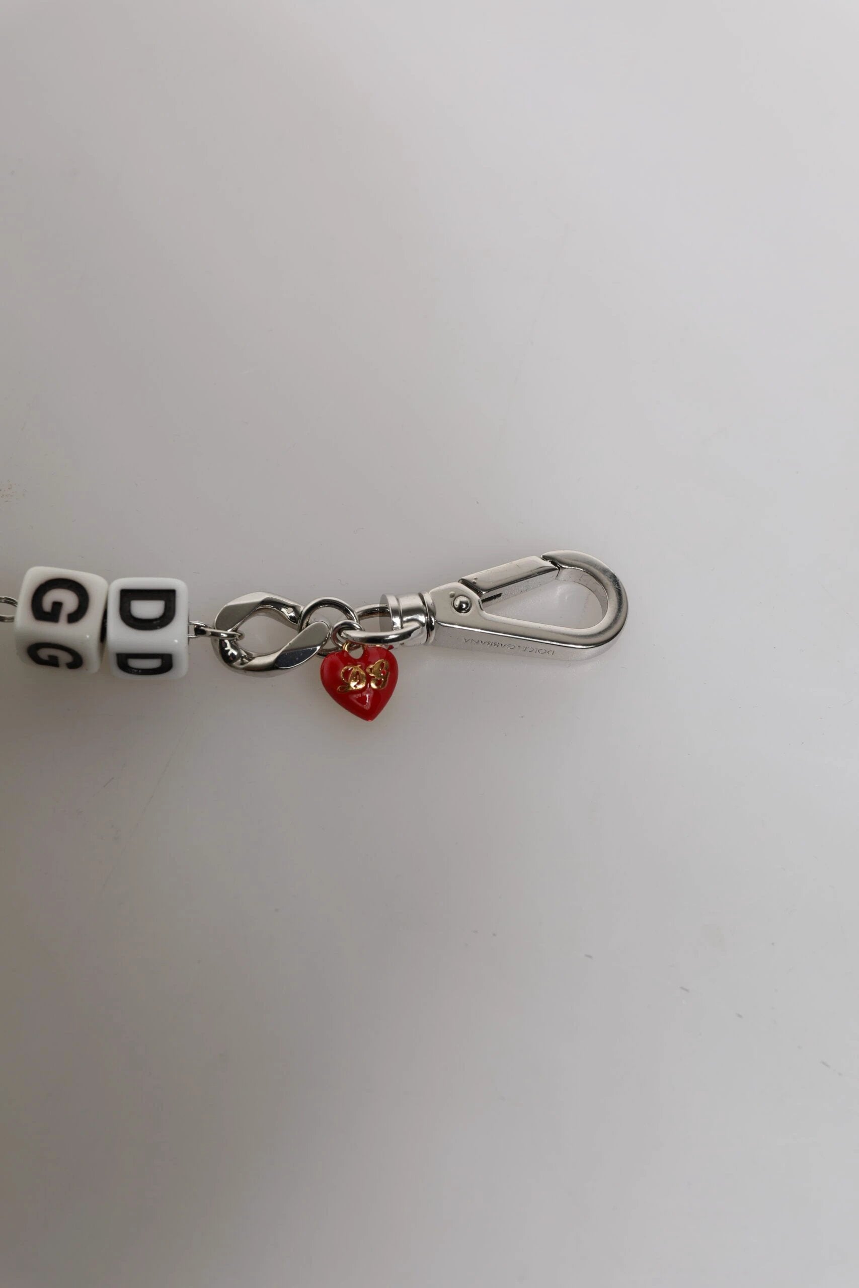 Dolce & Gabbana Silver Tone Brass Bead Dice Logo Embellish Charm Bracelet by Dolce & Gabbana