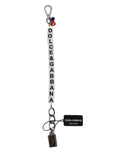 Bracelet à breloques Dolce &amp; Gabbana en laiton argenté orné du logo en forme de dés