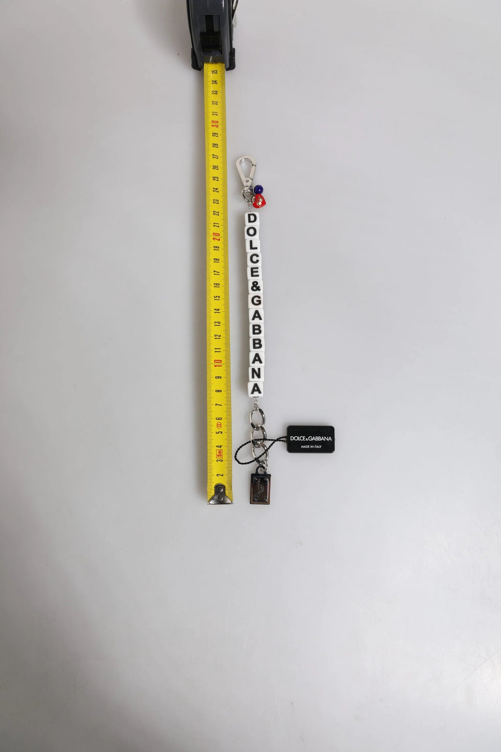 Dolce & Gabbana Silver Brass Chain Dice Logo Embellished Charm Bracelet by Dolce & Gabbana
