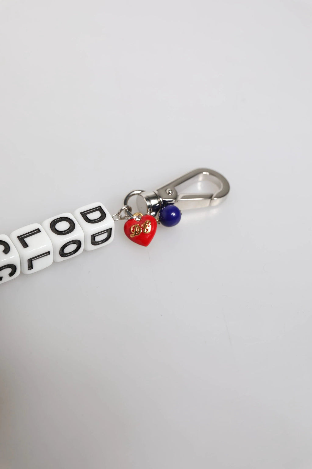 Dolce & Gabbana Silver Brass Chain Dice Logo Embellished Charm Bracelet by Dolce & Gabbana