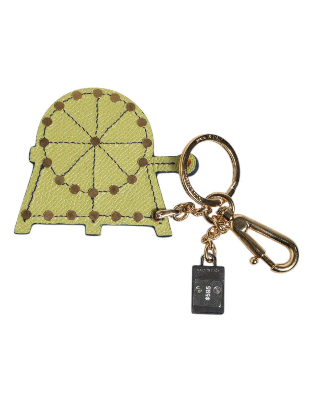 Dolce & Gabbana Multicolor Gold Tone Carretto Keychain Keyring by Dolce & Gabbana