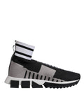 Dolce & Gabbana Black Gray Sorrento Socks Women Sneakers Shoes by Dolce & Gabbana