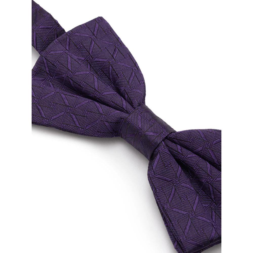 Dolce & Gabbana Purple Silk Bowtie by Dolce & Gabbana
