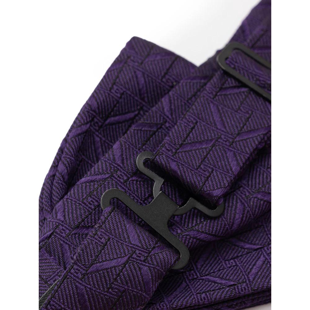 Dolce & Gabbana Purple Silk Bowtie by Dolce & Gabbana