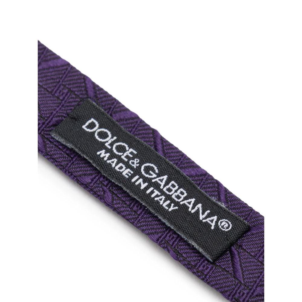 Dolce & Gabbana Purple Silk Bowtie by Dolce & Gabbana